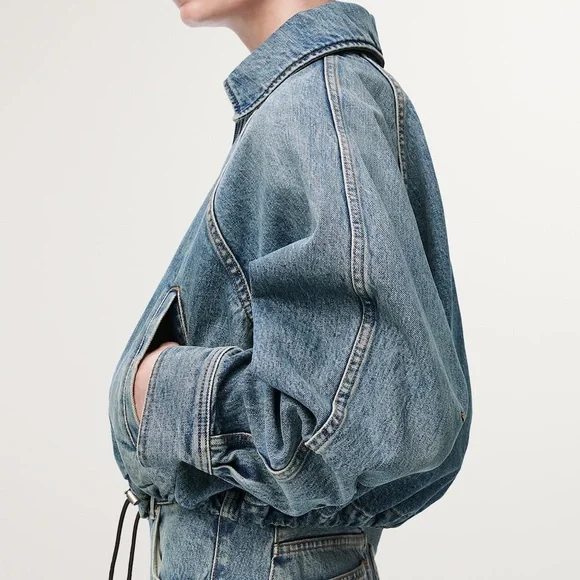 Loewe Oversized Blue Balloon Denim Jacket Fr32 - Picture 5 of 5